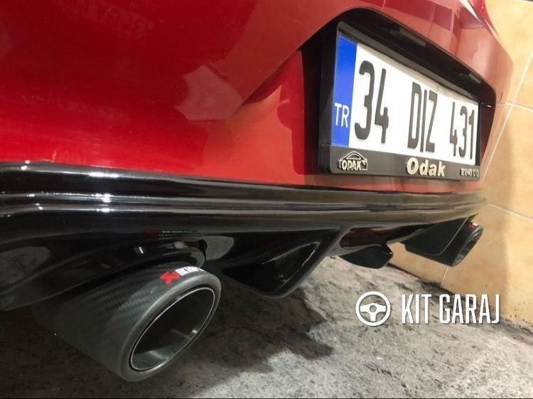 Opel Corsa F Difüzör Parlak Siyah (Plastik) Uyumlu