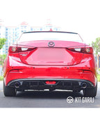 Mazda 3 Uyumlu Çift Çıkış Difüzör Parlak Siyah Difüzör Plastik 2014 2015 2016 2017 2018 2019