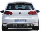 Volkswagen Golf 6 Rieger Difüzör (Plastik)