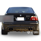 BMW 5.seri E39 1998-2004 Plastik Boyasız M5 Çift Çıkış Difüzör