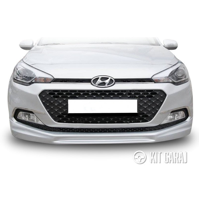 Hyundai I20 Uyumlu 2014-2017 Boyasız Mat Siyah, Abs Plastik Sport Ön Ek