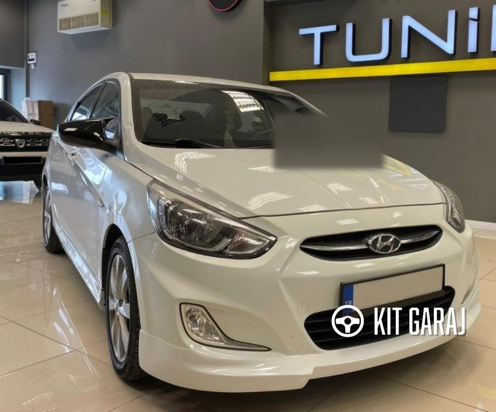 Hyundai Accent Blue 2011-2019 Uyumlu Ön Ek Plastik Koruyucu Dayanıklı & Koruyucu Boyasız