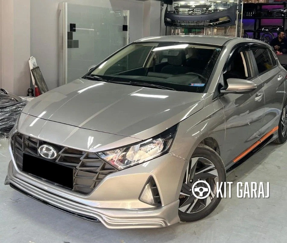 Hyundai i20 Ön Ek Karlık Plastik Mat Siyah 2019+