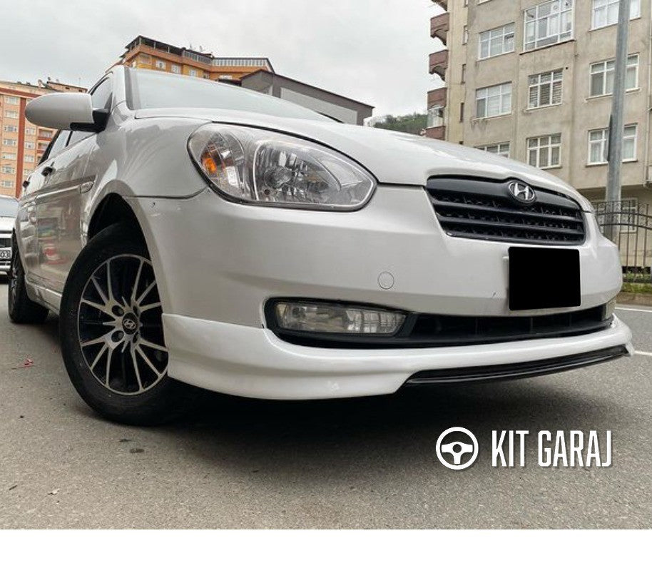 Hyundai Accent Era Custom Ön Ek Boyasız Plastik Mat Siyah