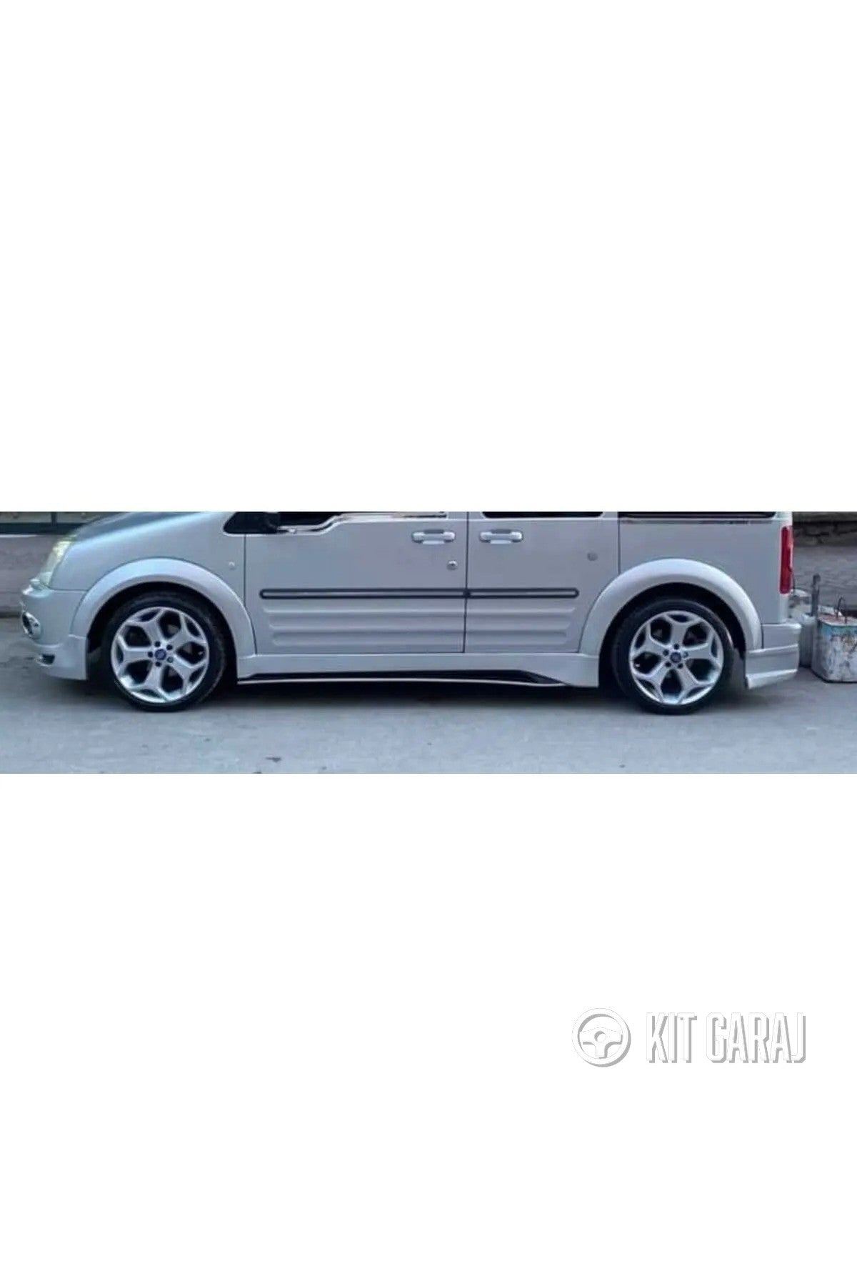 Ford Connect 2002-2013 Uyumlu Marşpiyel Boyasız Plastik Mat Siyah