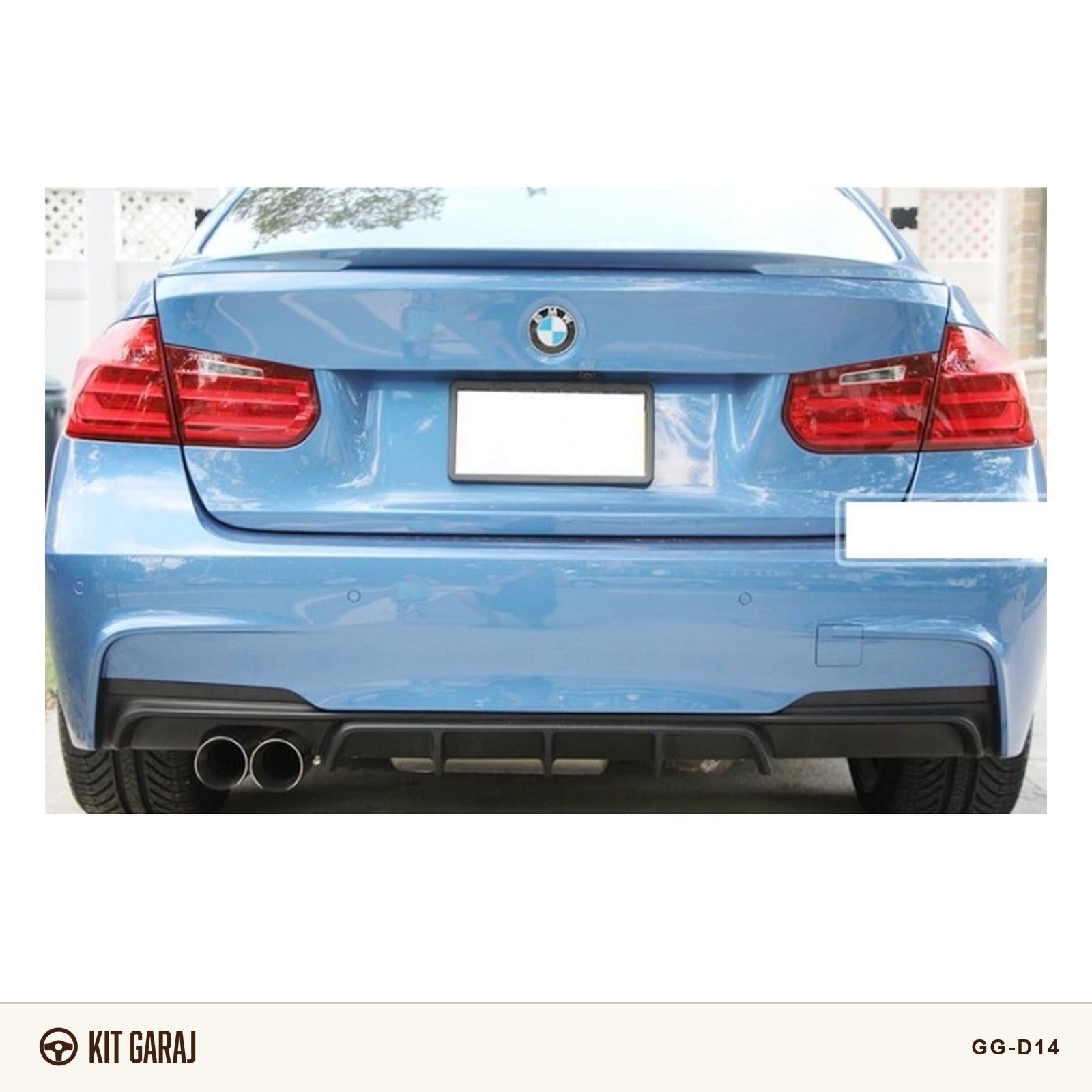 BMW F30 2012-2018 Piano Black Difüzör (Plastik) Boyalı