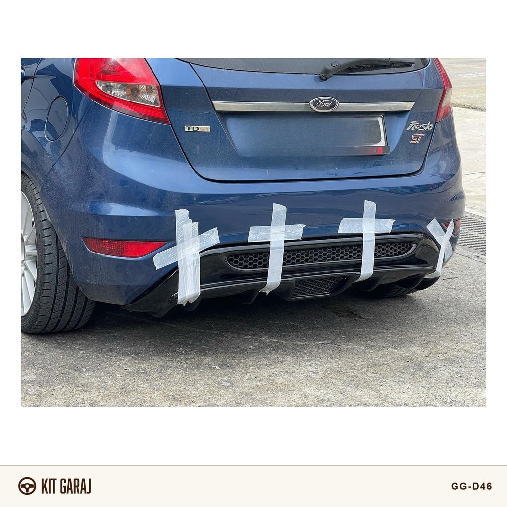 Ford Fiesta Izgaralı Piano Black Difüzör (Plastik) Boyalı