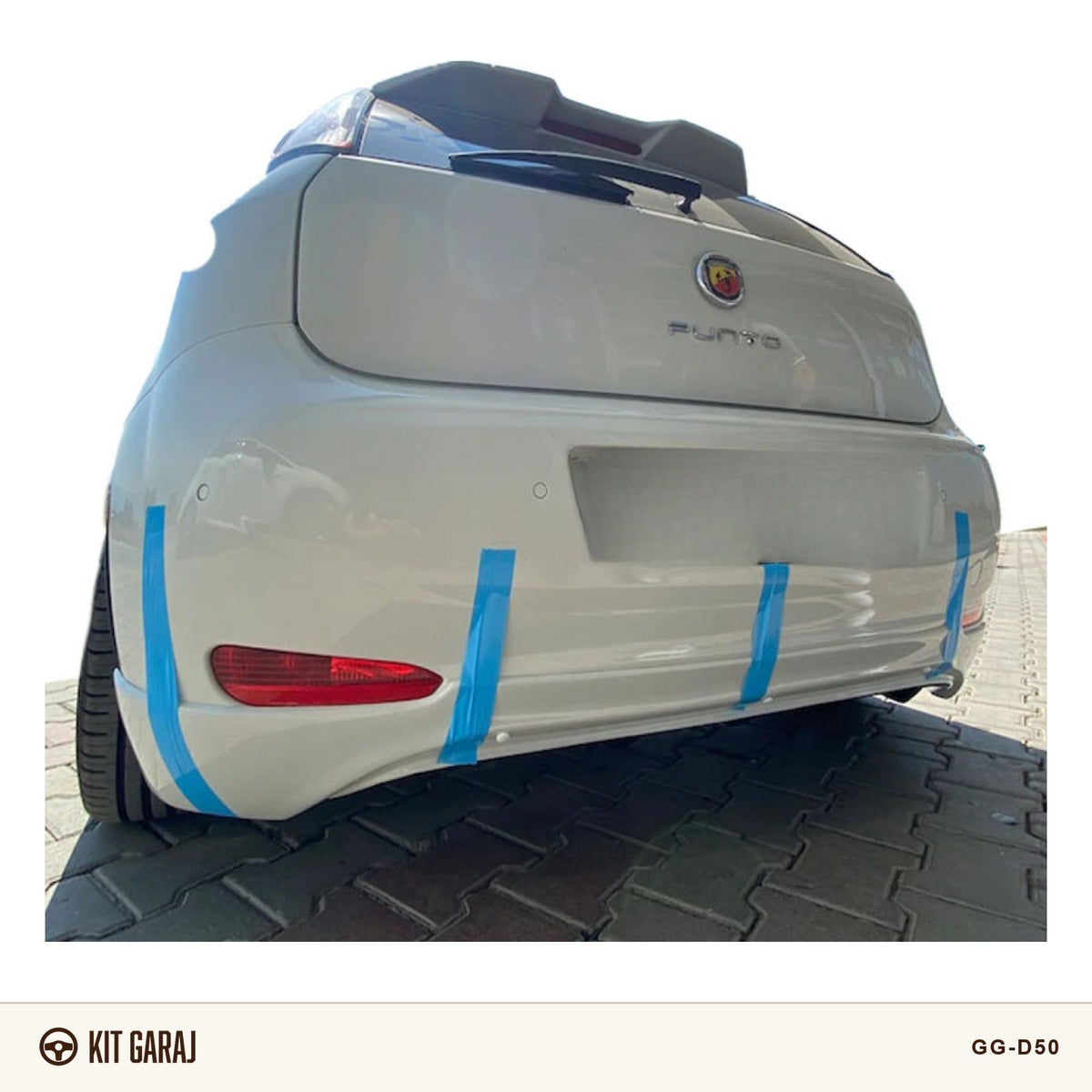 Fiat Punto 2010-2018 Evo Piano Black Arka Ek (Plastik) Boyalı