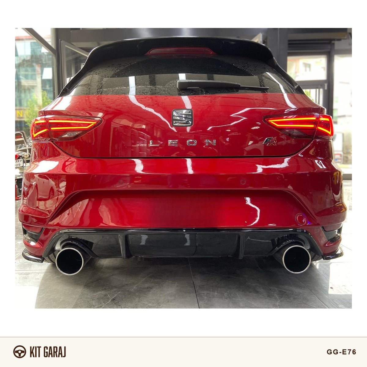 Seat Leon Mk3 2012-2020 Aero Arka Tampon (Plastik) Boyasız