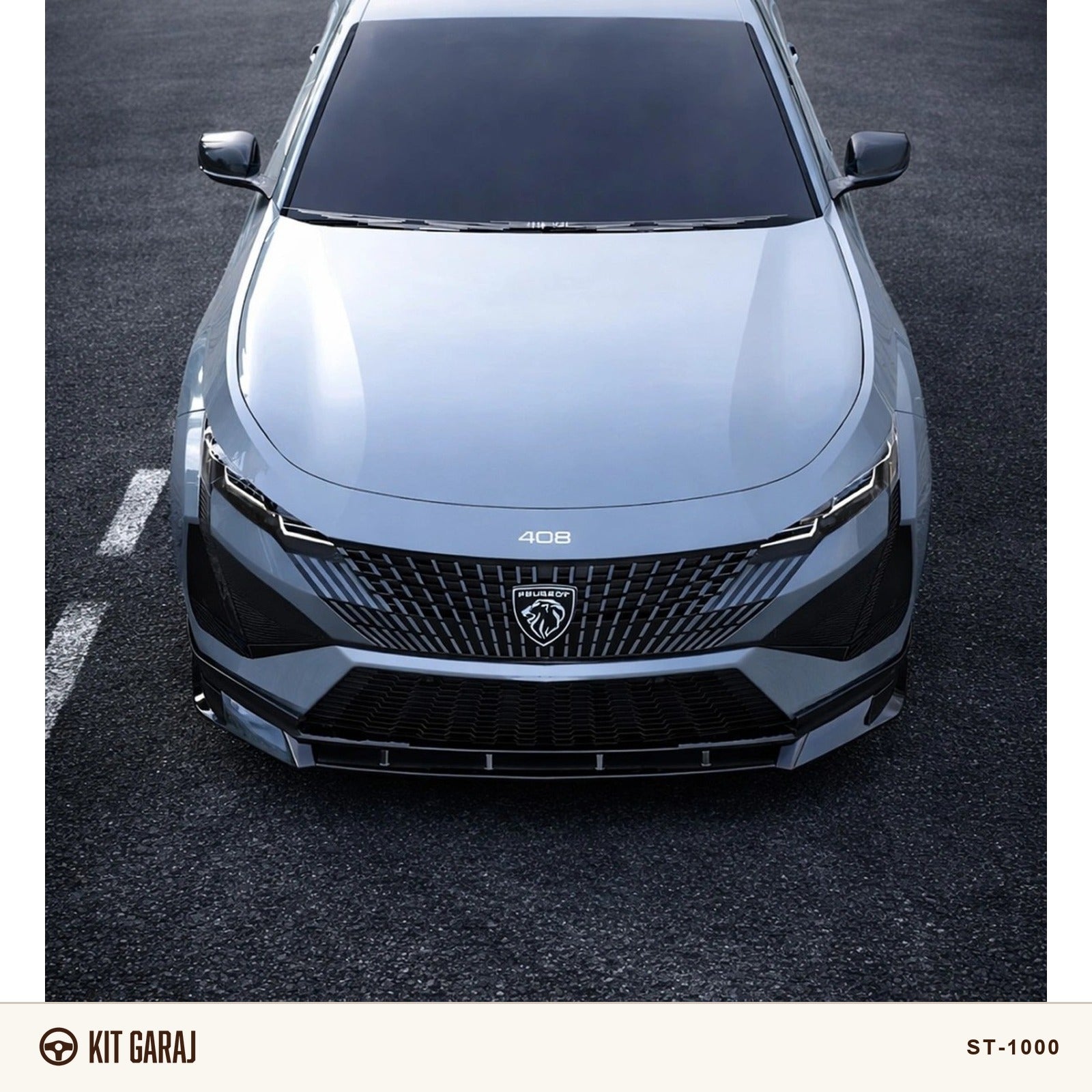 Peugeot 408 Piano Black Ön Lip (Plastik) Boyalı