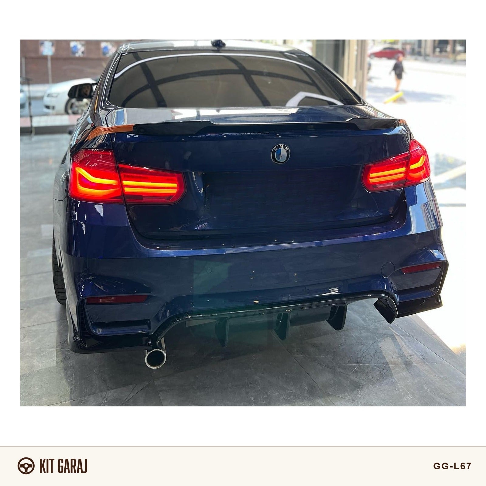 Bmw F30 - F80 M3 2012-2018 Vorsteiner Set 3 Parça Difüzör (PLASTİK)