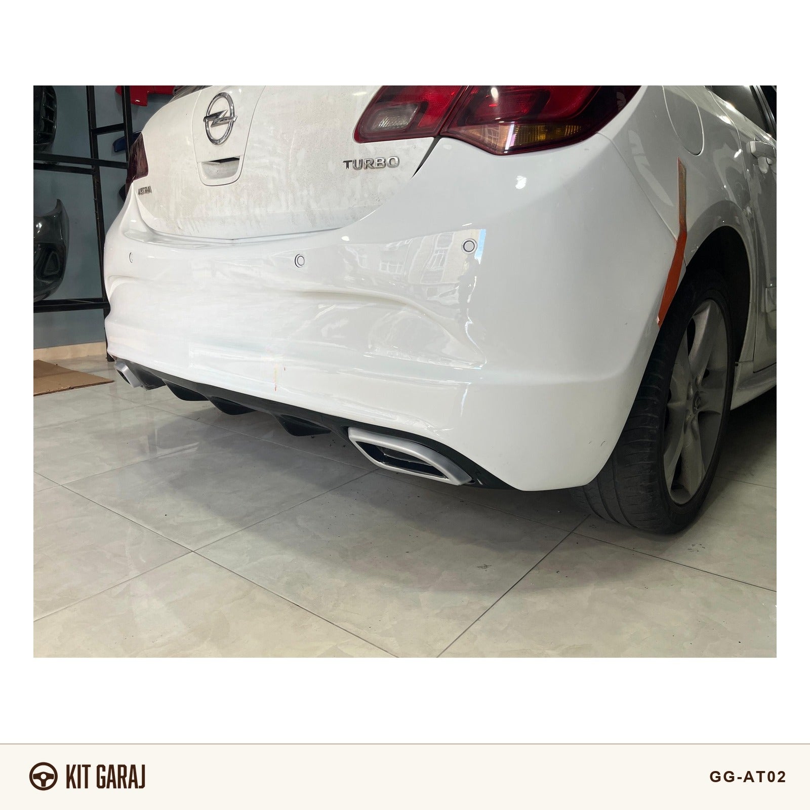 Opel Astra J HB 2009-2015 OPC Arka Tampon (Plastik) Boyasız