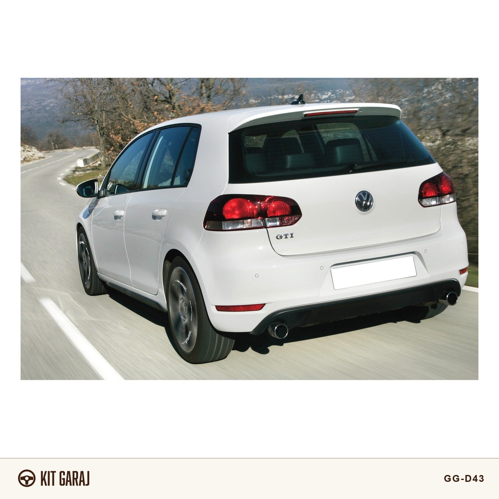 Volkswagen Golf 2009-2012 Parlak Siyah Difüzör (Plastik) Boyalı