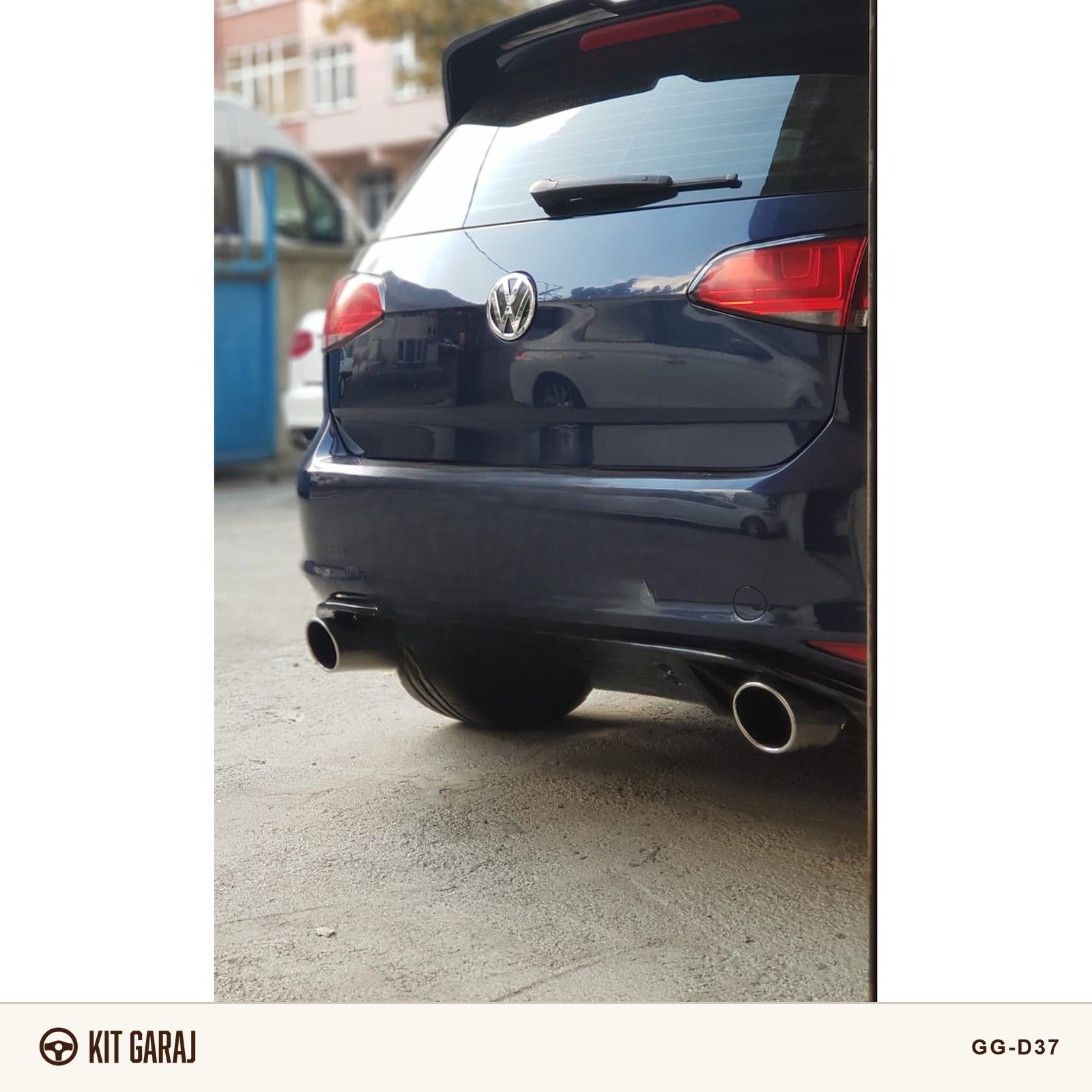 Volkswagen Golf GTI Piano Black Difüzör (Plastik) Boyalı