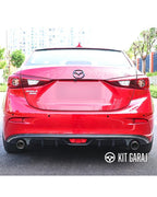 Mazda 3 Uyumlu Çift Çıkış Difüzör Parlak Siyah Difüzör Plastik 2014 2015 2016 2017 2018 2019