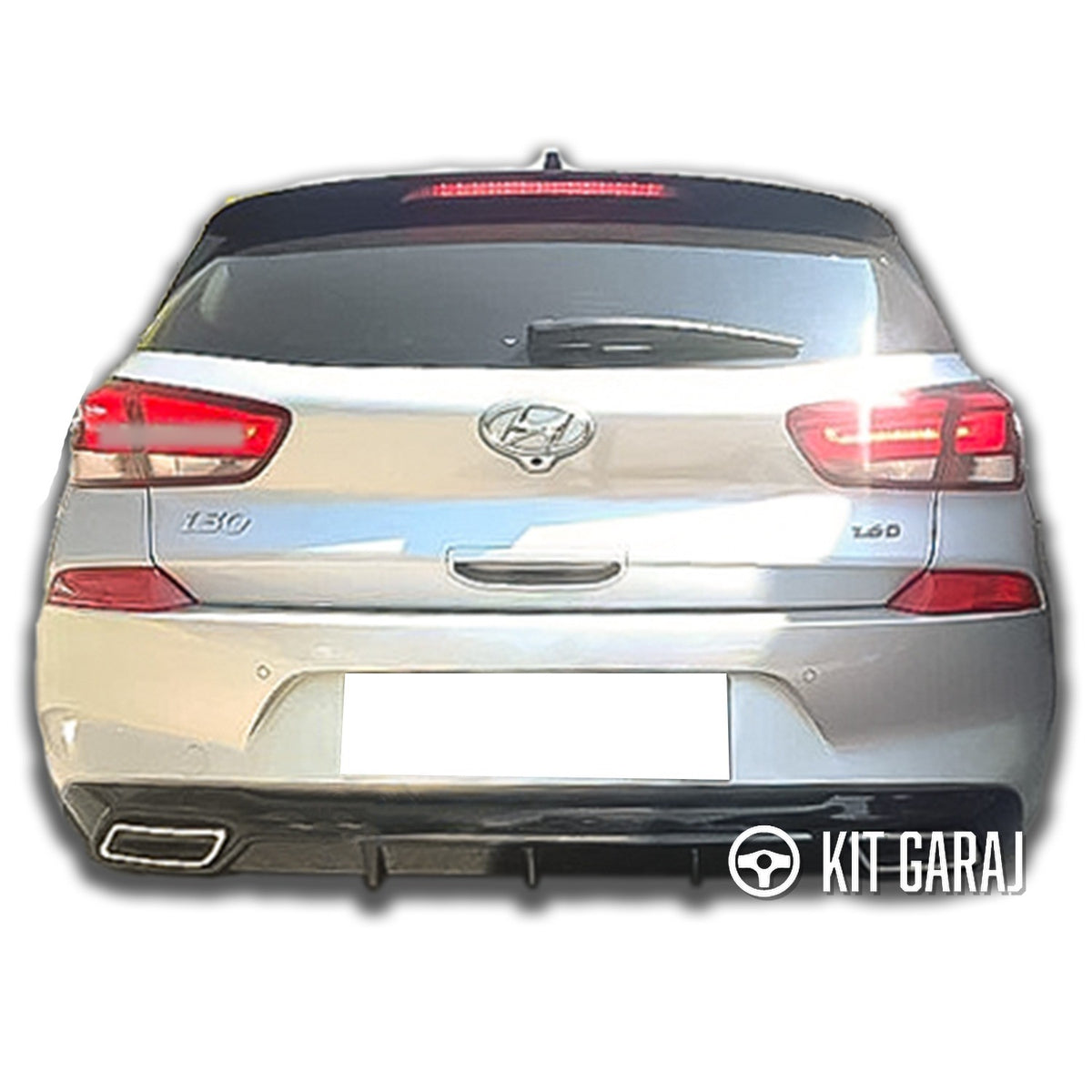 Hyundai I30 2017 Ve Sonrası Arka Tampon Difüzör Plastik