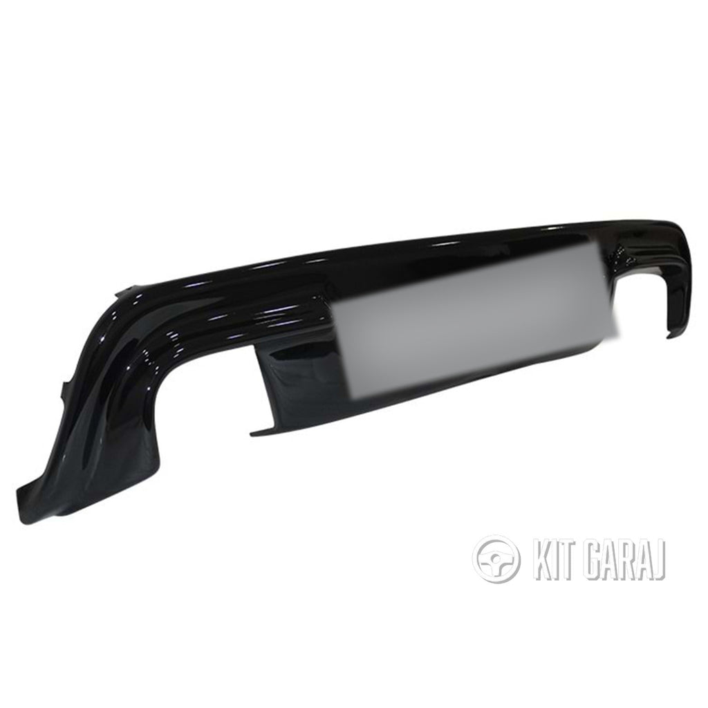 BMW E60 Difüzör M5 Rieger Parlak Siyah Plastik 2003-2009 Uyumlu