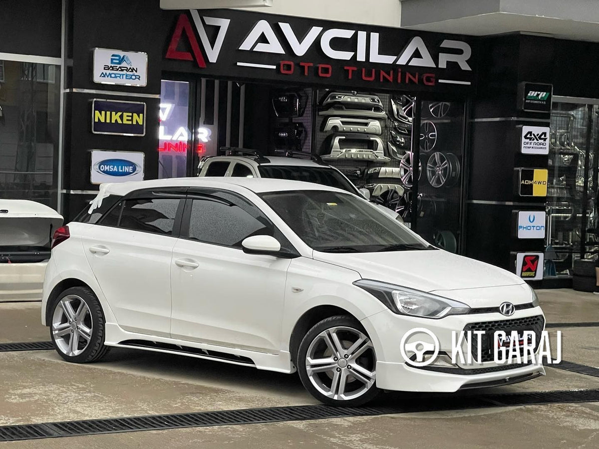Hyundai i20 2015-2019 Boyasız Plastik Custom V2 Marşpiyel Takımı