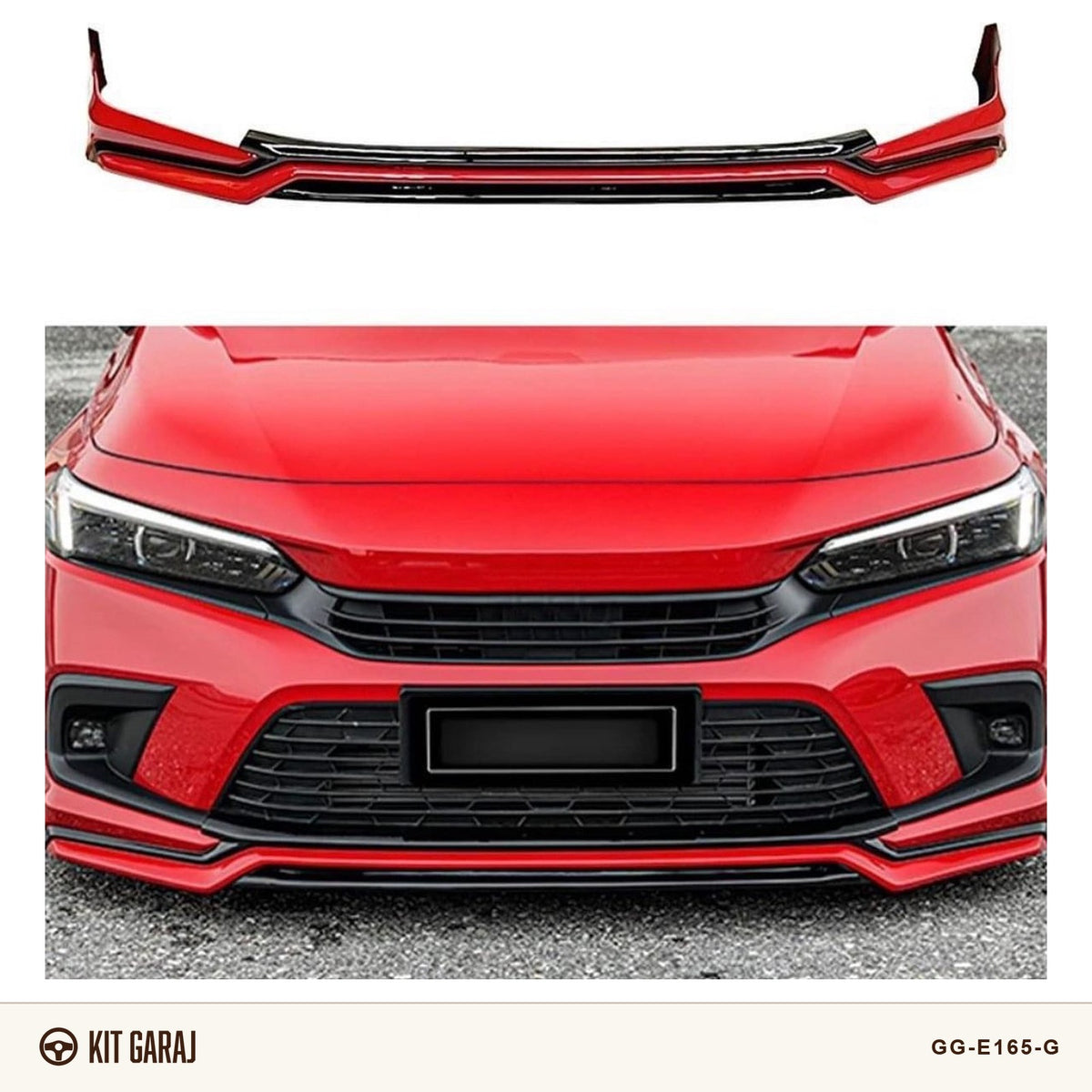 Honda Civic 2022 Ön Ek (Plastik) Boyasız