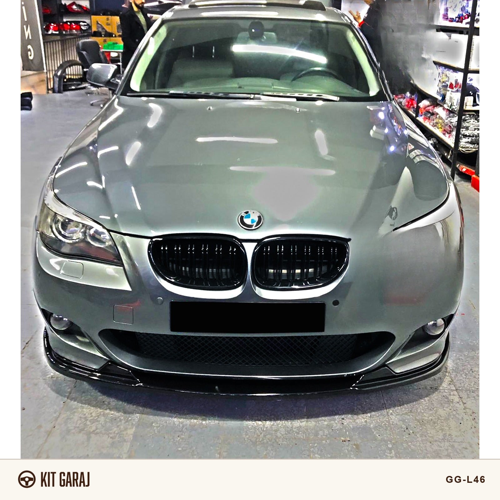 BMW E60 M-Tech Piano Black Ön Lip (Plastik) Boyalı