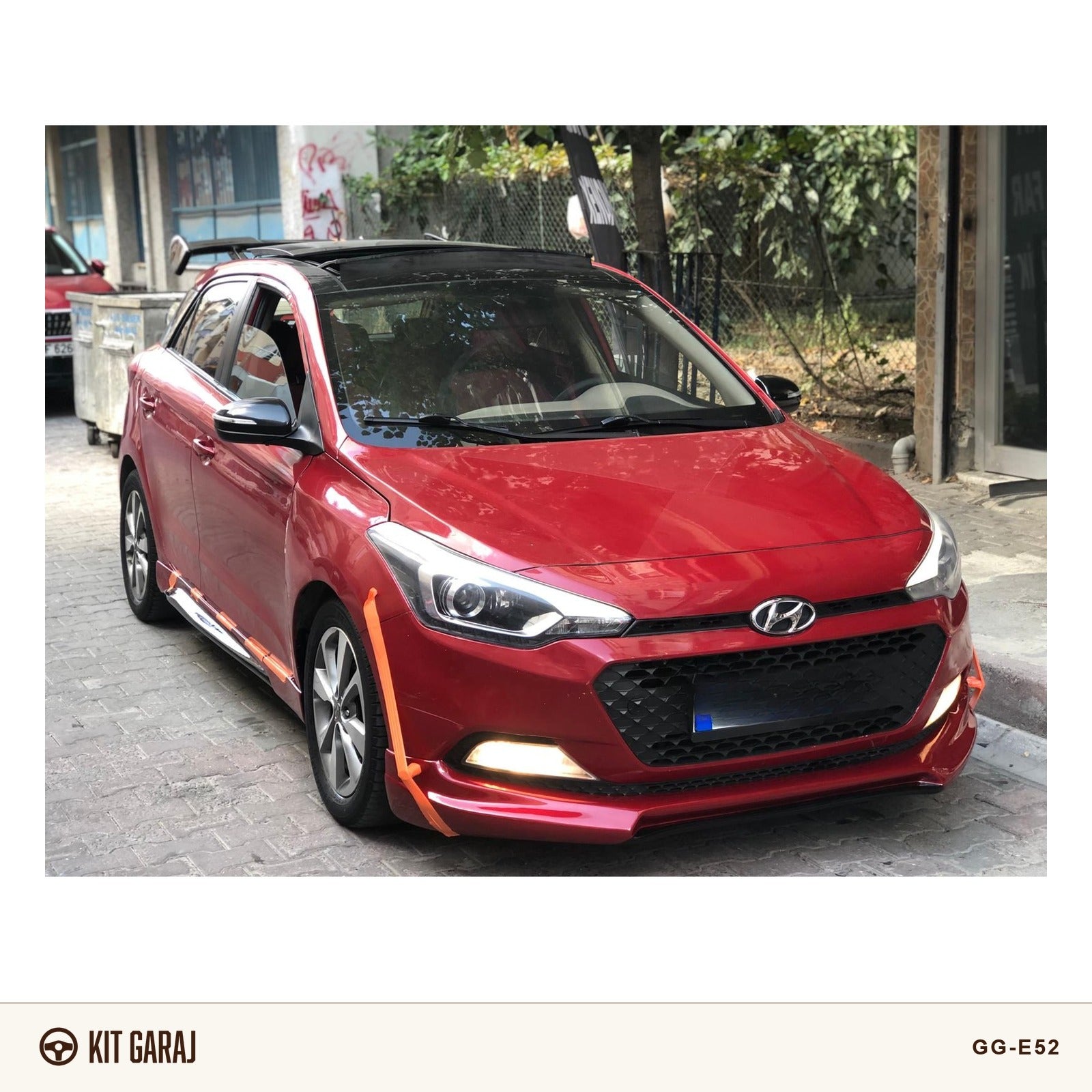 Hyundai i20 Custom Ön Ek (Plastik) Boyasız