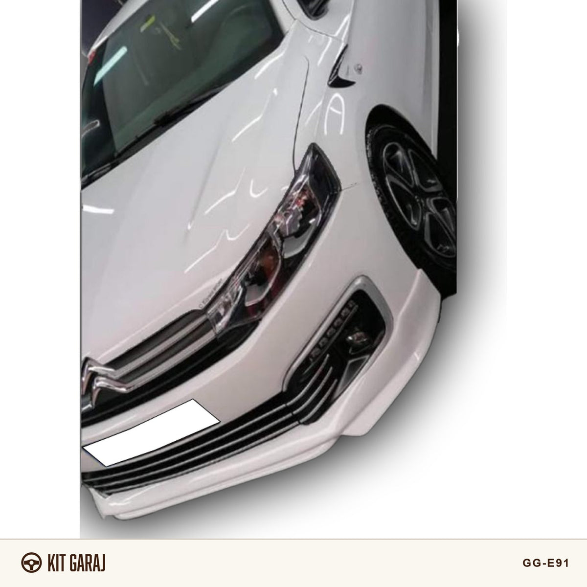 Citroën C-Elysee 2017-2023 Ön Ek (Plastik) Boyasız
