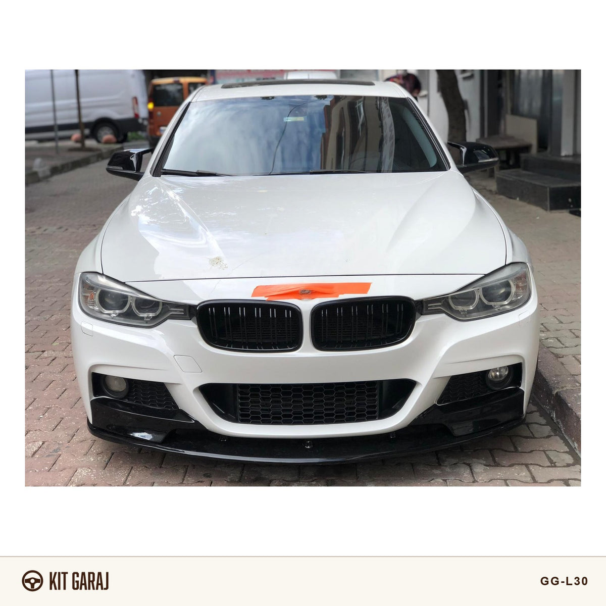 BMW F30 M-Tech Piano Black Ön Lip (Plastik) Boyalı