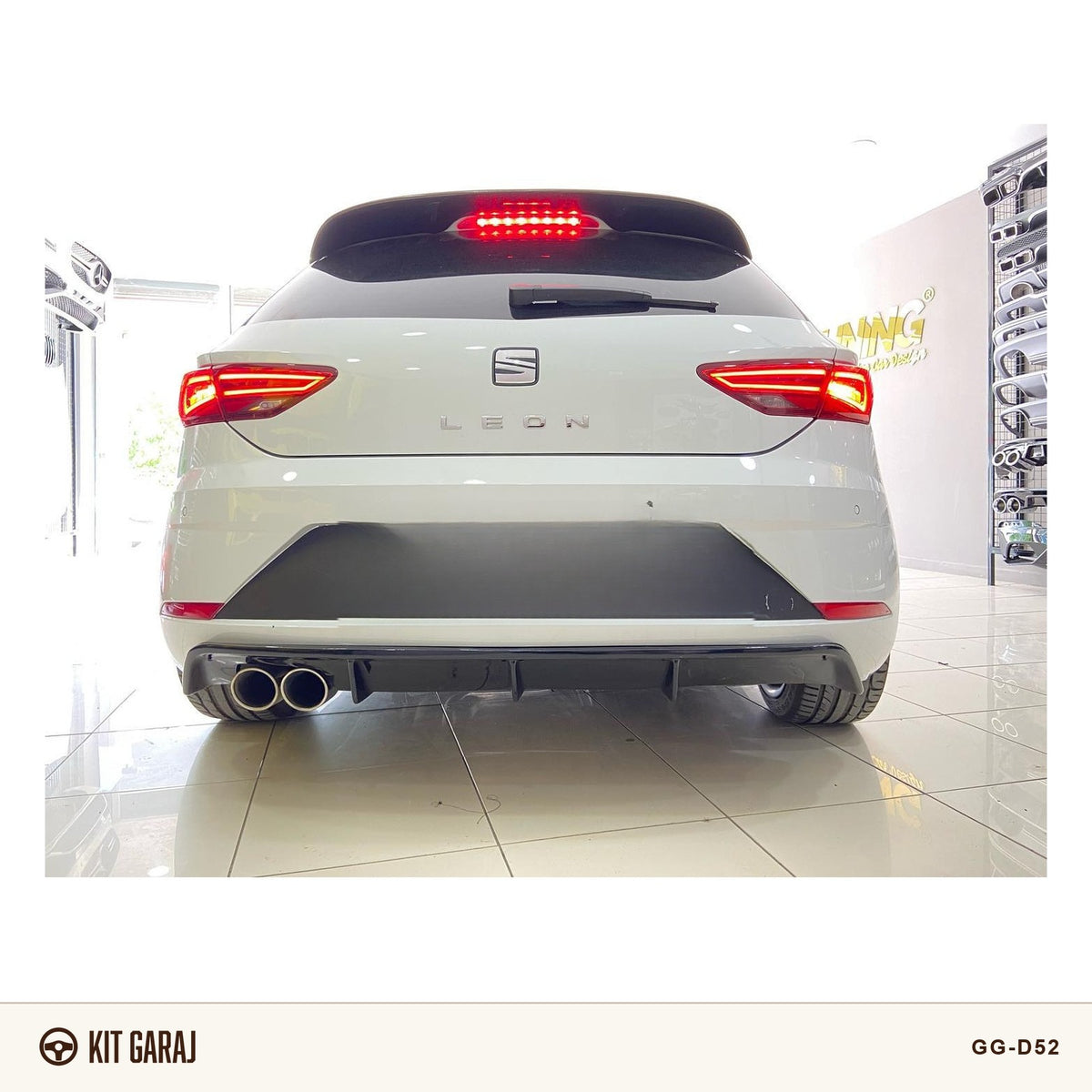 Seat Leon Mk3 2017-2020 FR Piano Black Difüzör (Plastik) Boyalı
