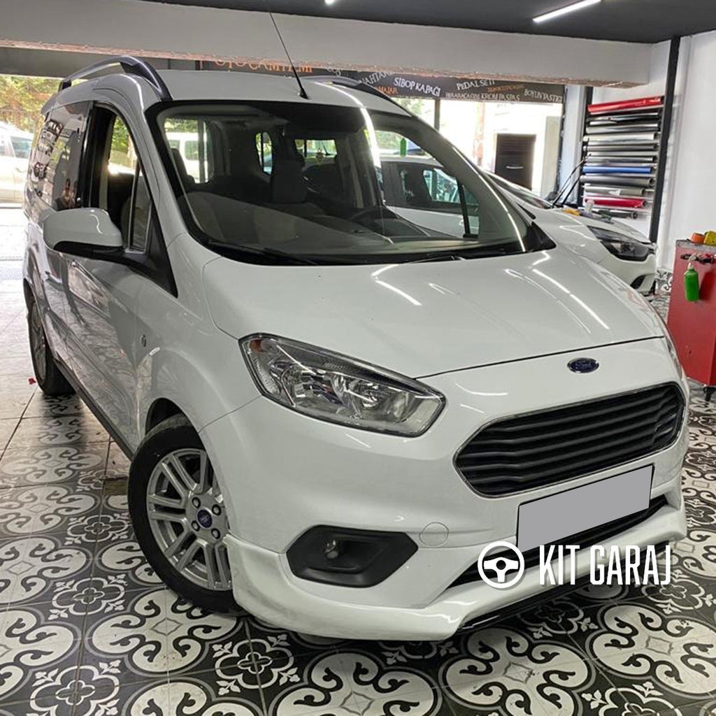 Ford Tourneo Courier 2018-2023 Makyajlı Kasa Uyumlu Boyasız Plastik Servis Model Ön Ek
