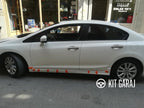 Honda Civic FB7 Modulo Yan Marşpiyel Seti Şık & Dayanıklı Tasarım Boyasız