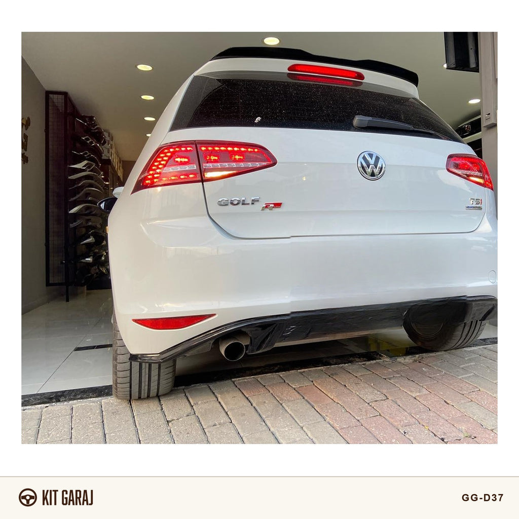 Volkswagen Golf GTI Piano Black Difüzör (Plastik) Boyalı