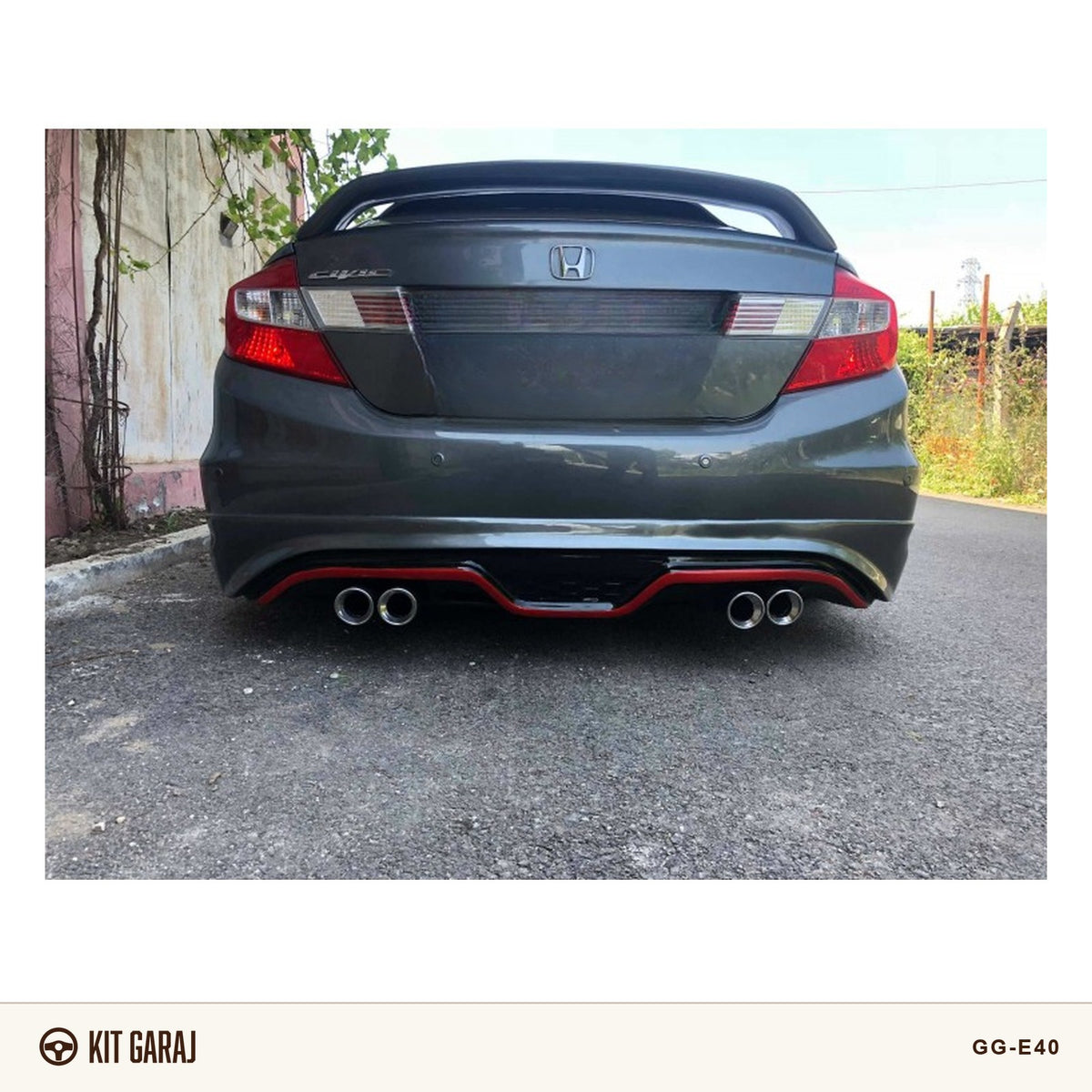 Honda Civic Fb7 Custom Difüzör (Plastik) Boyasız