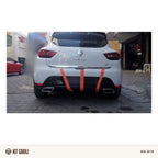 Renault Clio 4 Egzoz Görünümlü Piano Black Difüzör (Plastik) Boyalı