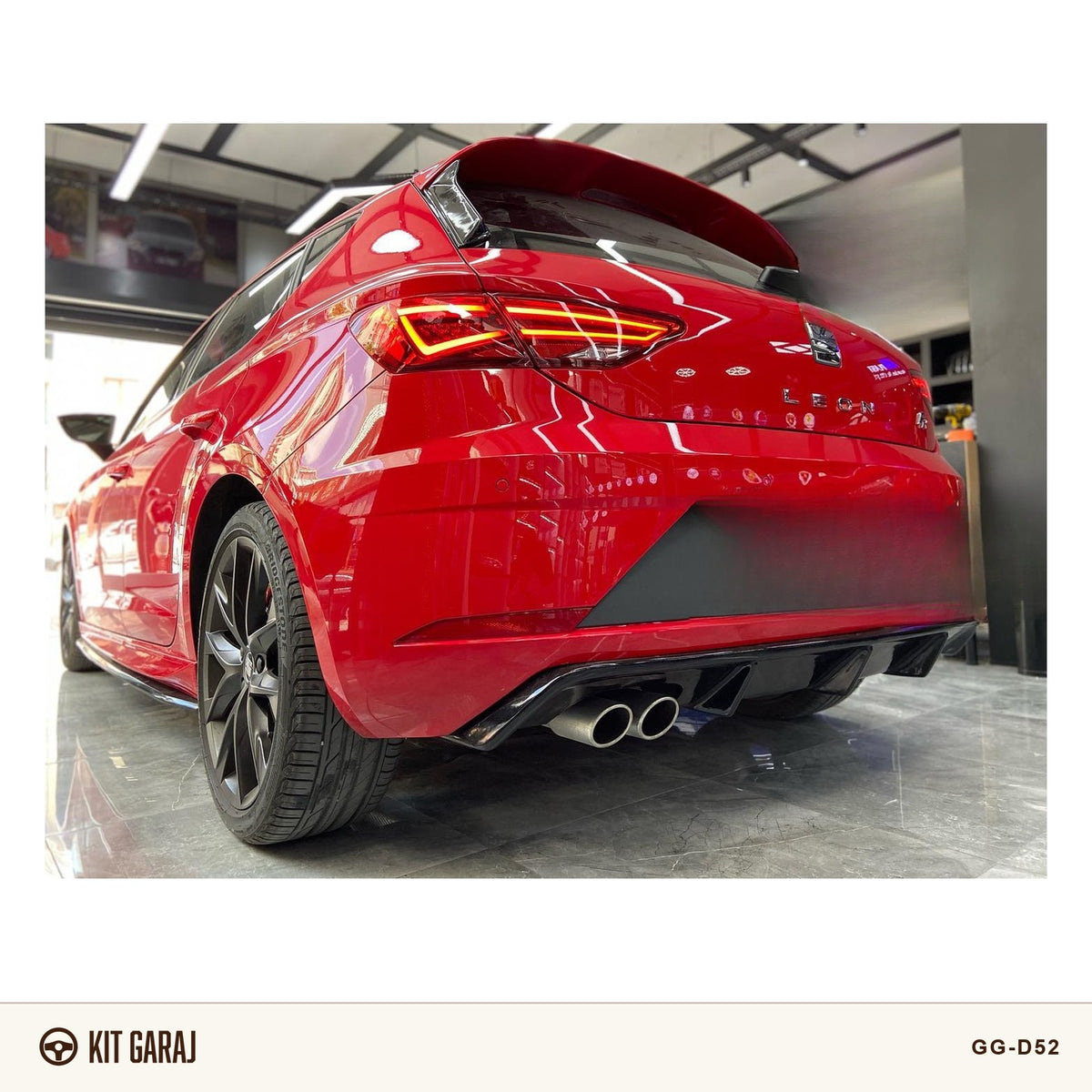 Seat Leon Mk3 2017-2020 FR Piano Black Difüzör (Plastik) Boyalı