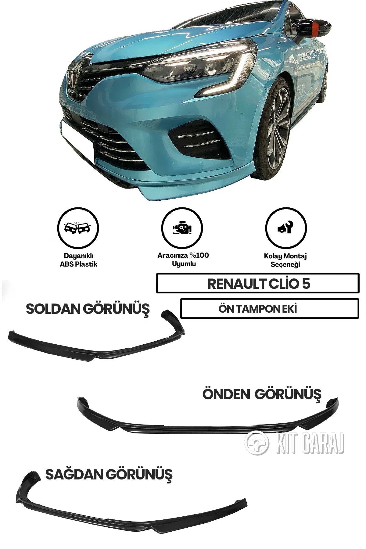Renault Clio 5 Abt Ön Ek (Plastik)