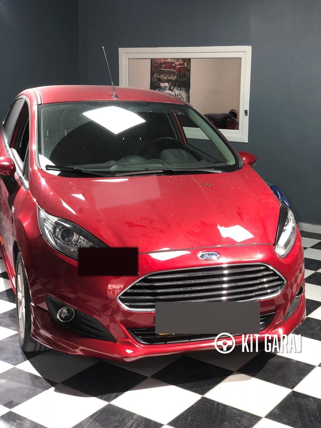 Ford Fiesta 2013-2017 Makyajlı Kasa Uyumlu Boyasız Plastik Ön Ek