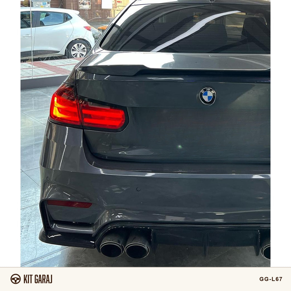 Bmw F30 - F80 M3 2012-2018 Vorsteiner Set 3 Parça Difüzör (PLASTİK)