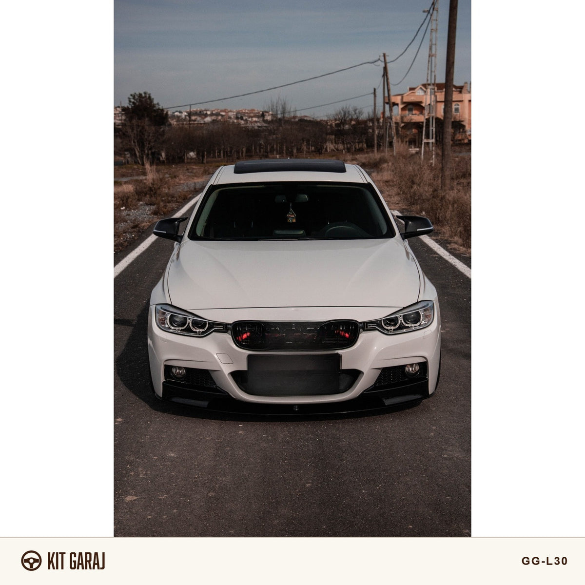 BMW F30 M-Tech Piano Black Ön Lip (Plastik) Boyalı