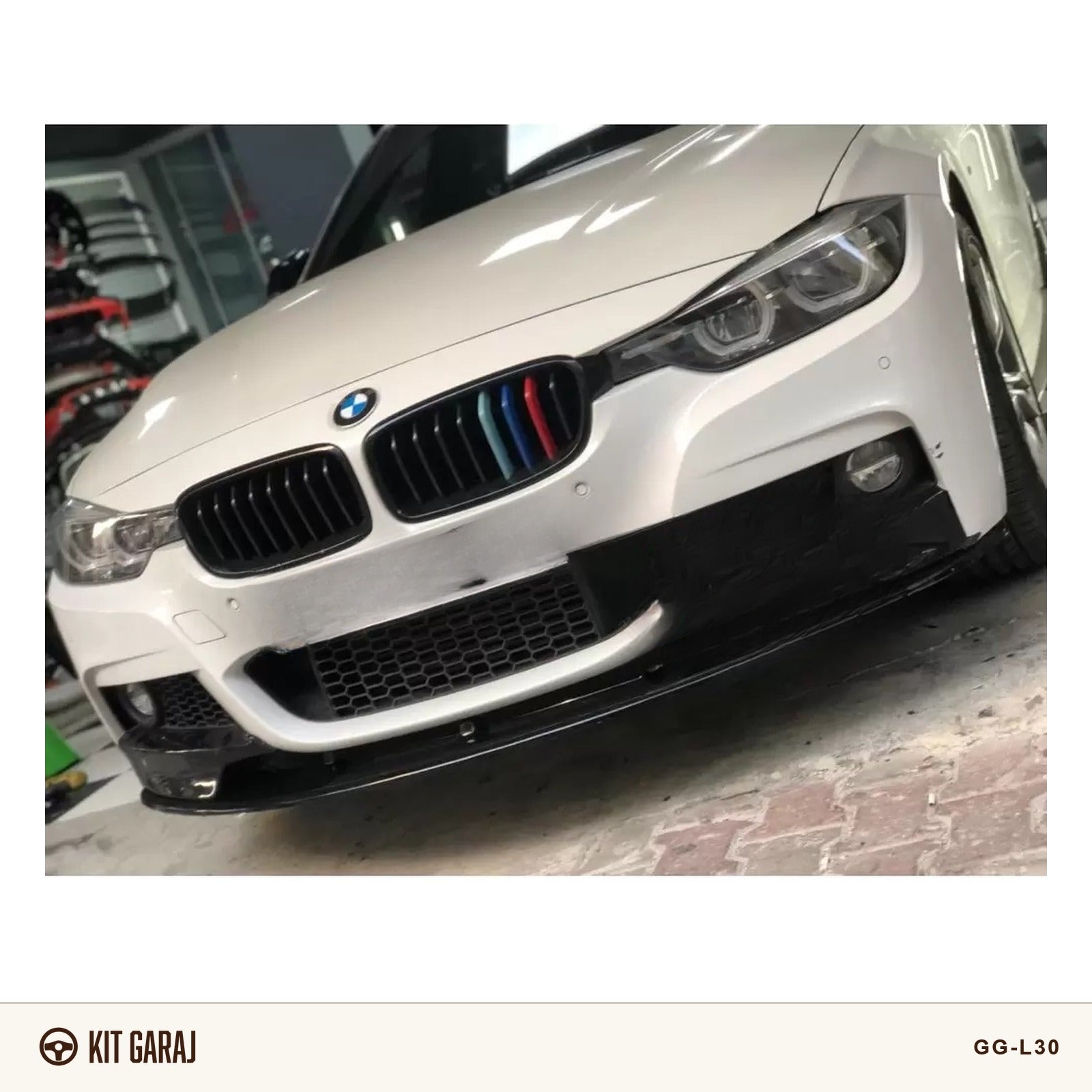 BMW F30 M-Tech Piano Black Ön Lip (Plastik) Boyalı