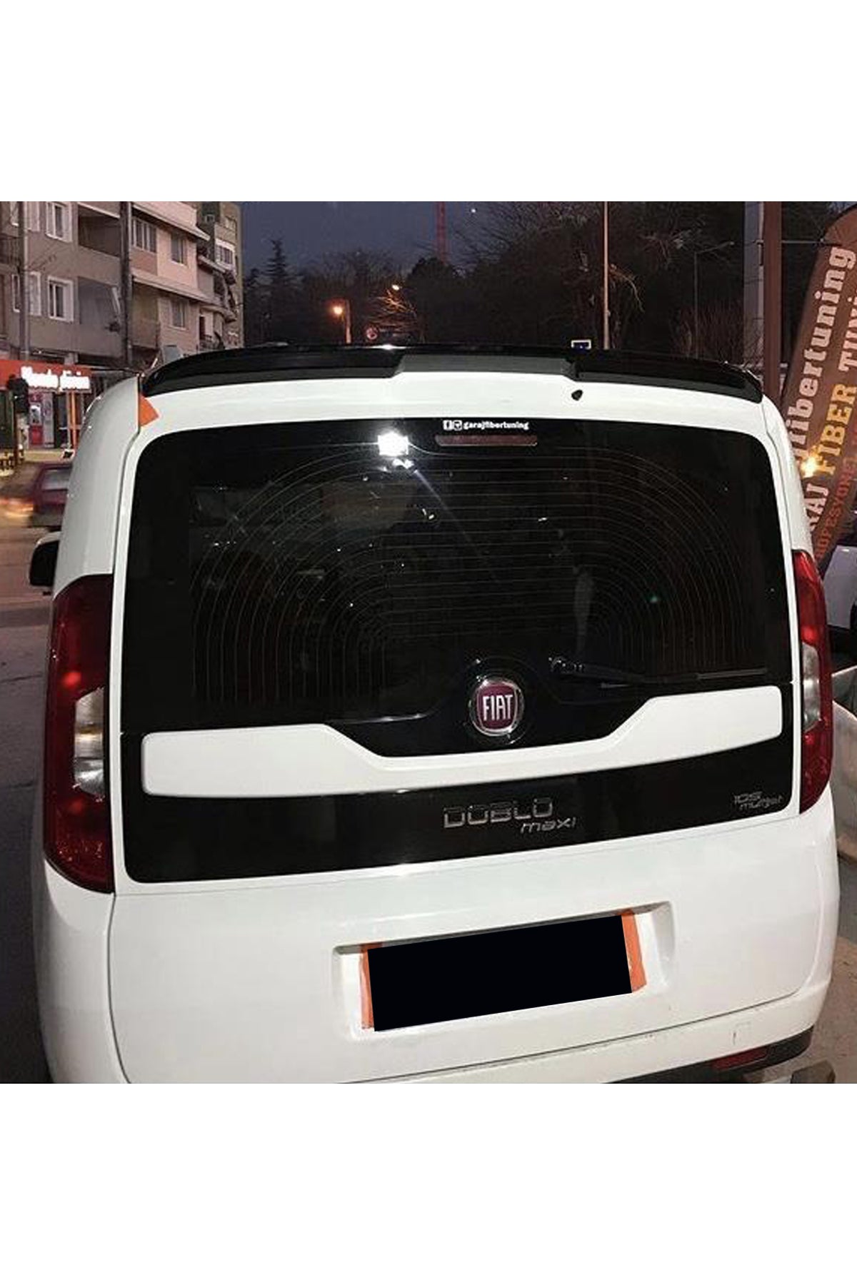 Fiat Doblo 2011-2023 PİANO BLACK Spoiler 4