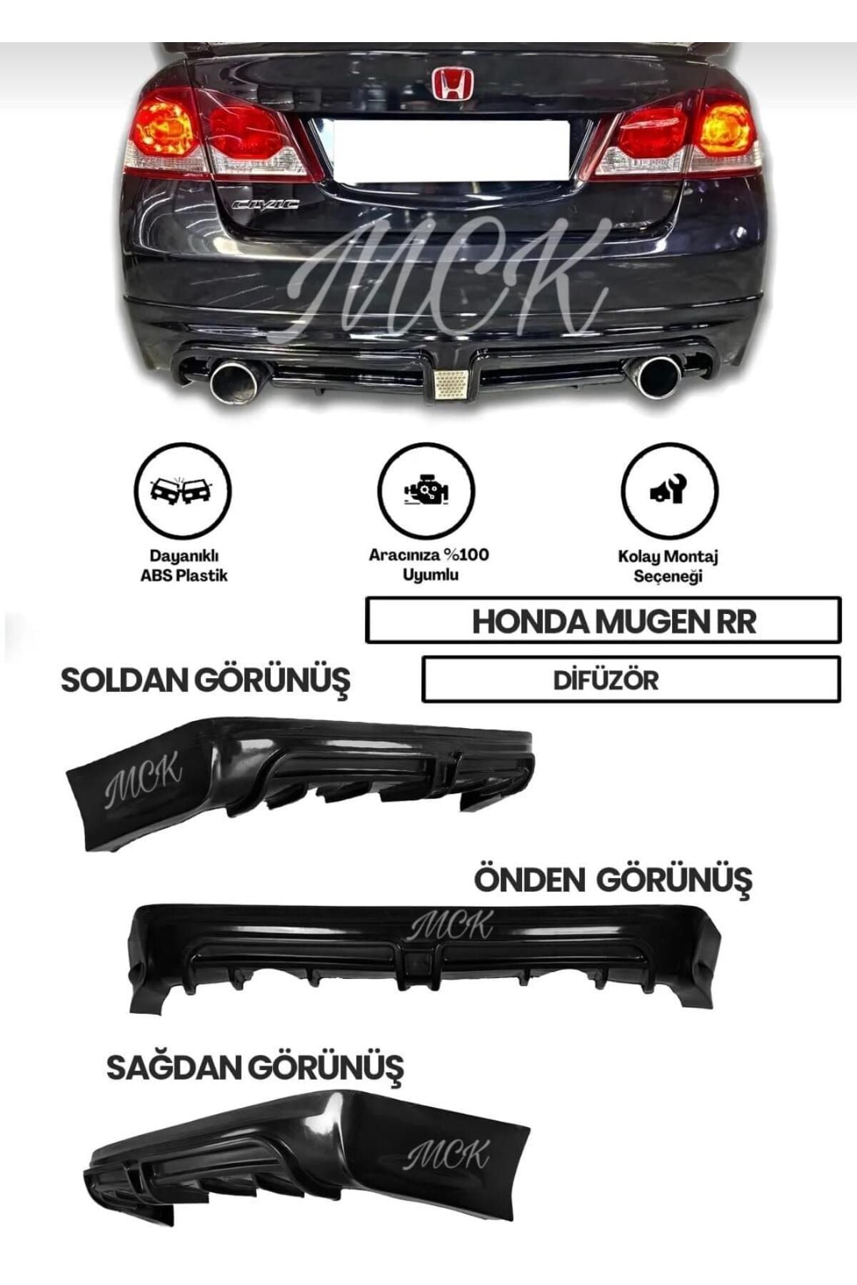 Honda Civic Fd6 Makyajsız Body Kit Seti Plastik 2006 2007 2008 2009
