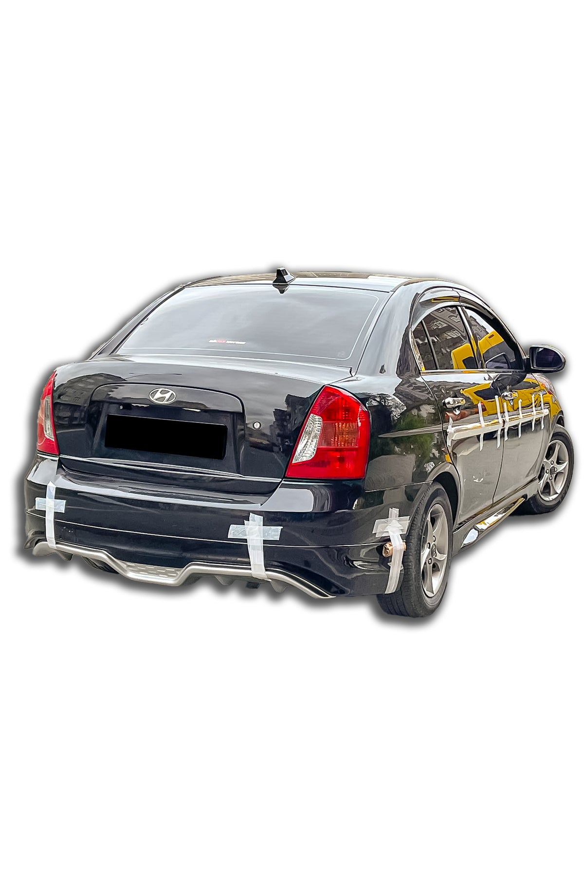 Hyundai Accent Era 2006-2012 Boyasız Plastik Arka Ek 4