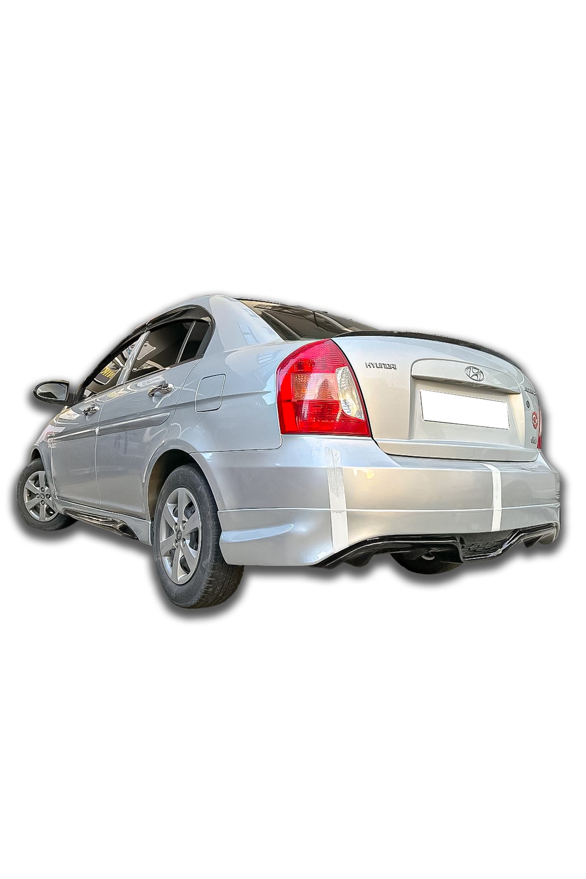 Hyundai Accent Era 2006-2012 Boyasız Plastik Arka Ek 2
