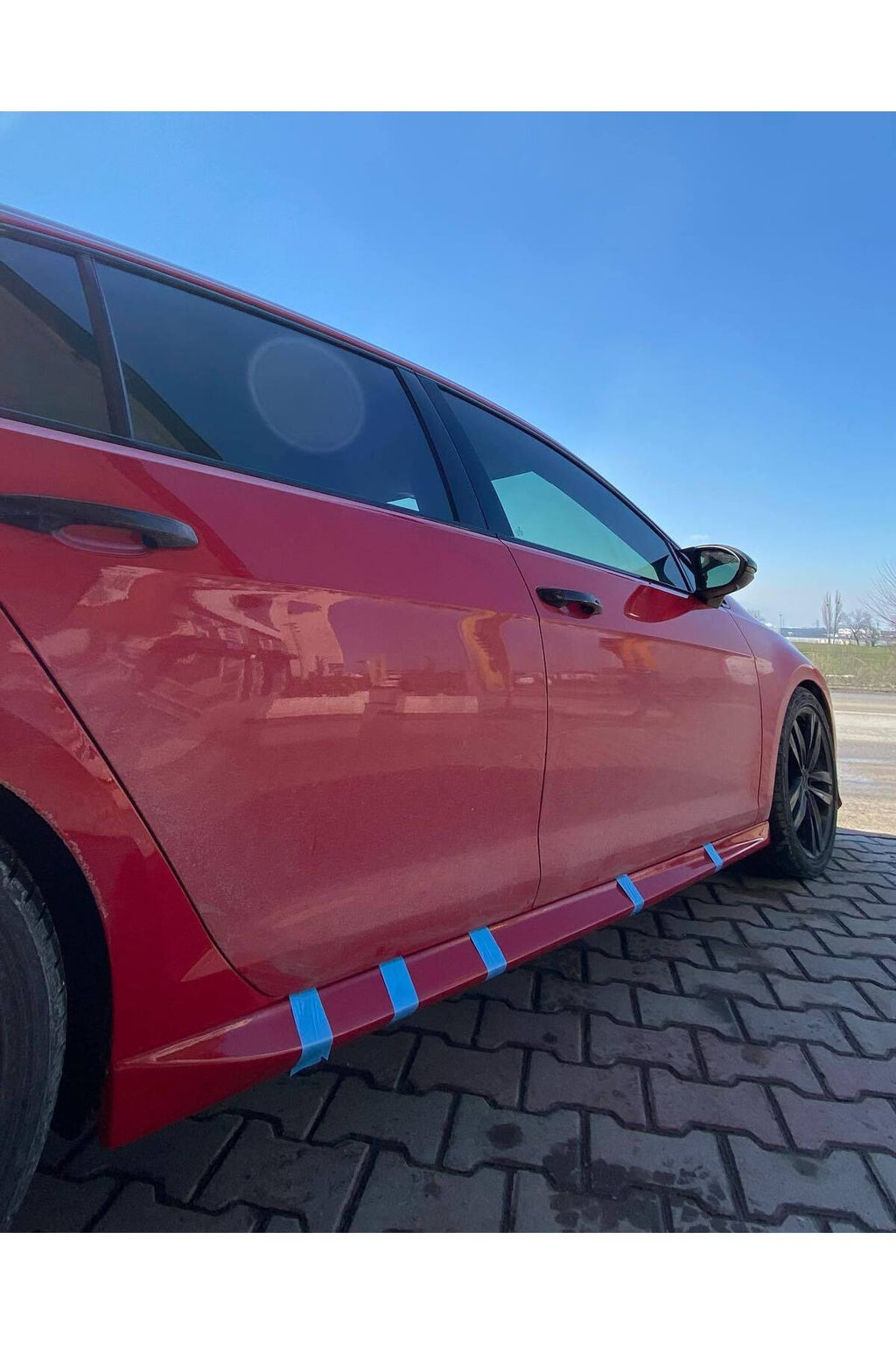 Volkswagen Golf 7 2012-2019 Boyasız Plastik Aero Marşpiyel