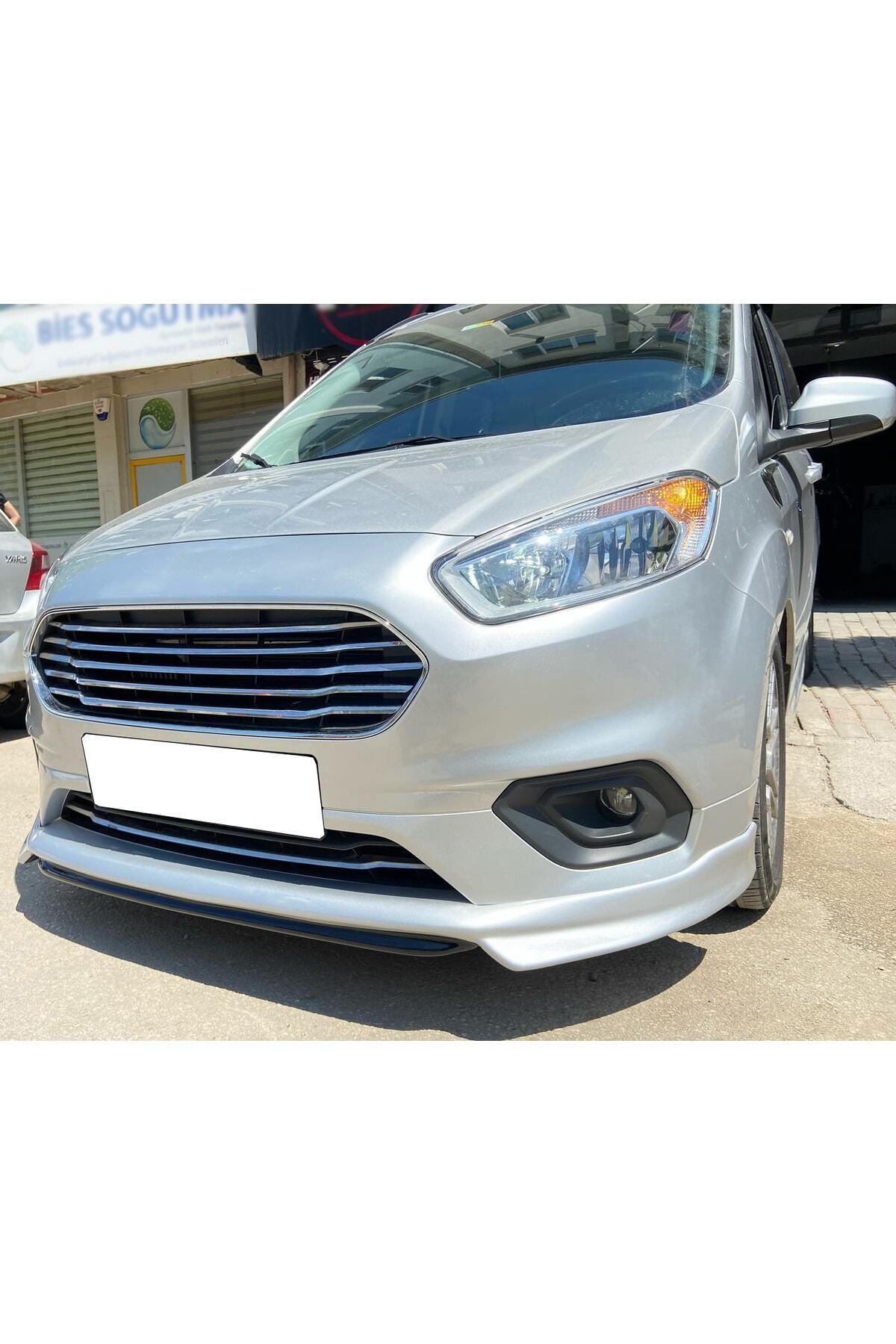 Ford Tourneo Courier 2018-2023 Makyajlı Kasa Uyumlu Boyasız Plastik Ön Tampon Eki 2