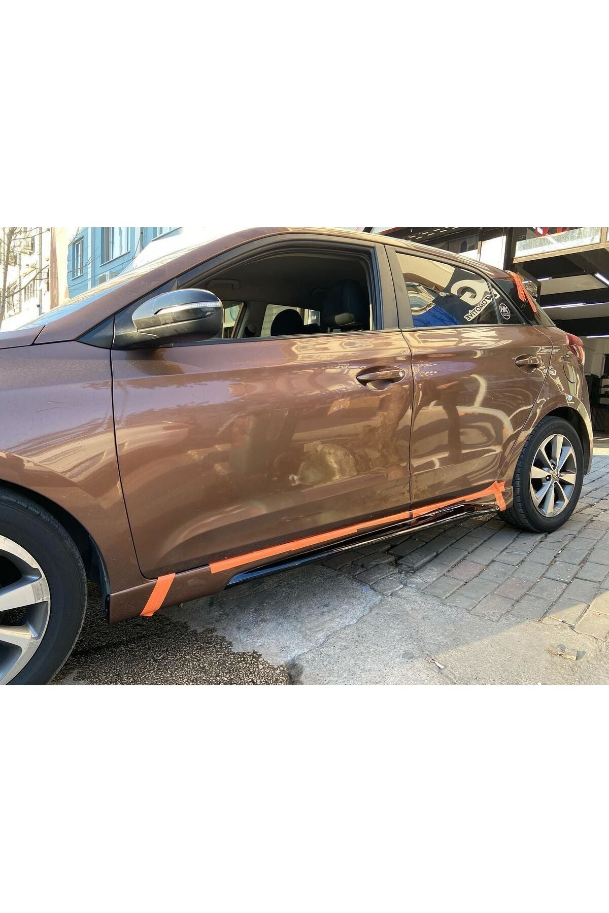 Hyundai I20 Custom Yan Marşpiyel (Çift) (Plastik) 2