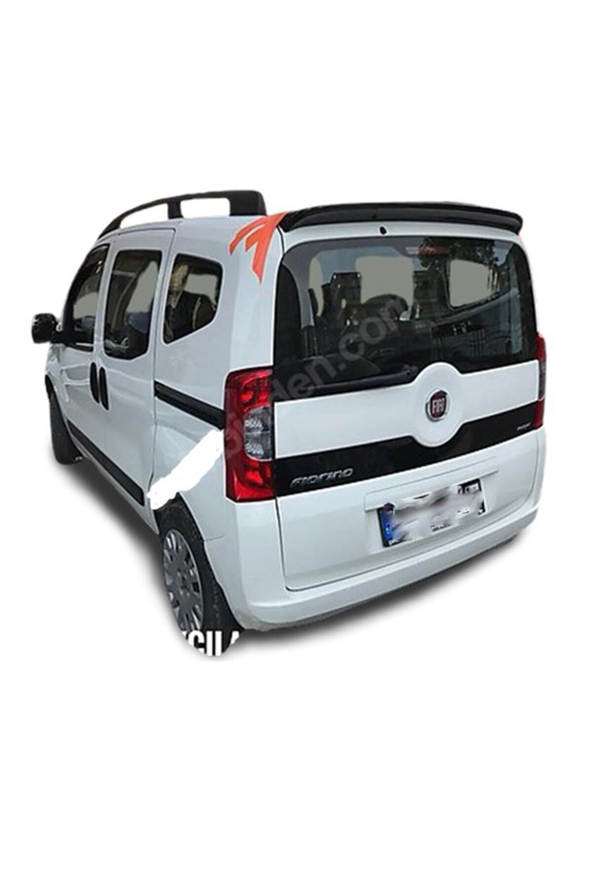 Fiat Fiorino Bagaj Üstü Spoiler Parlak Siyah Renk Boyalı 2007 - 2023 Spoiler