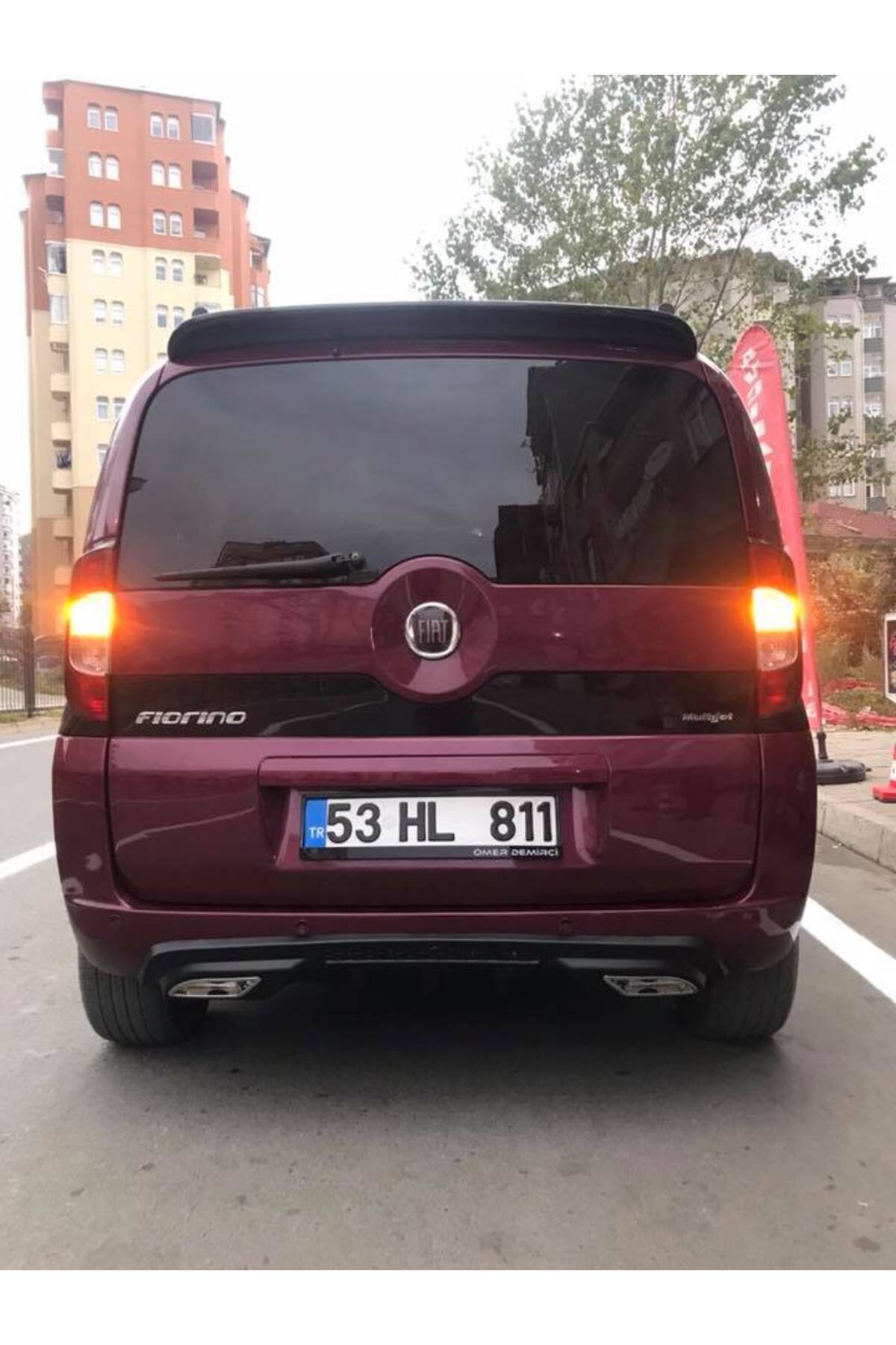 FİAT FİORİNO UYUMLU PARLAK SİYAH SPOİLER PLASTİK 3