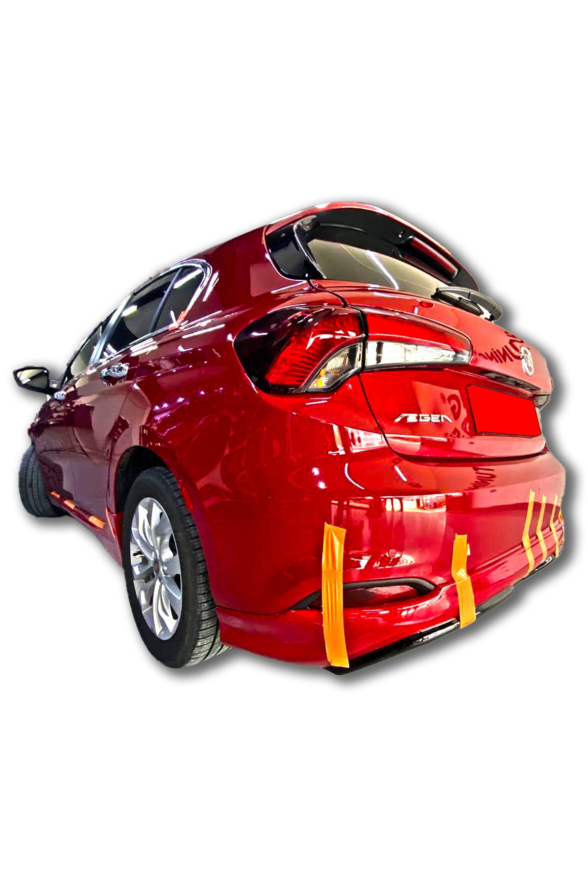 Fiat Egea HB 2021-2025 Uyumlu Makyajlı Kasa Uyumlu Boyasız Plastik Body Kit Seti 5