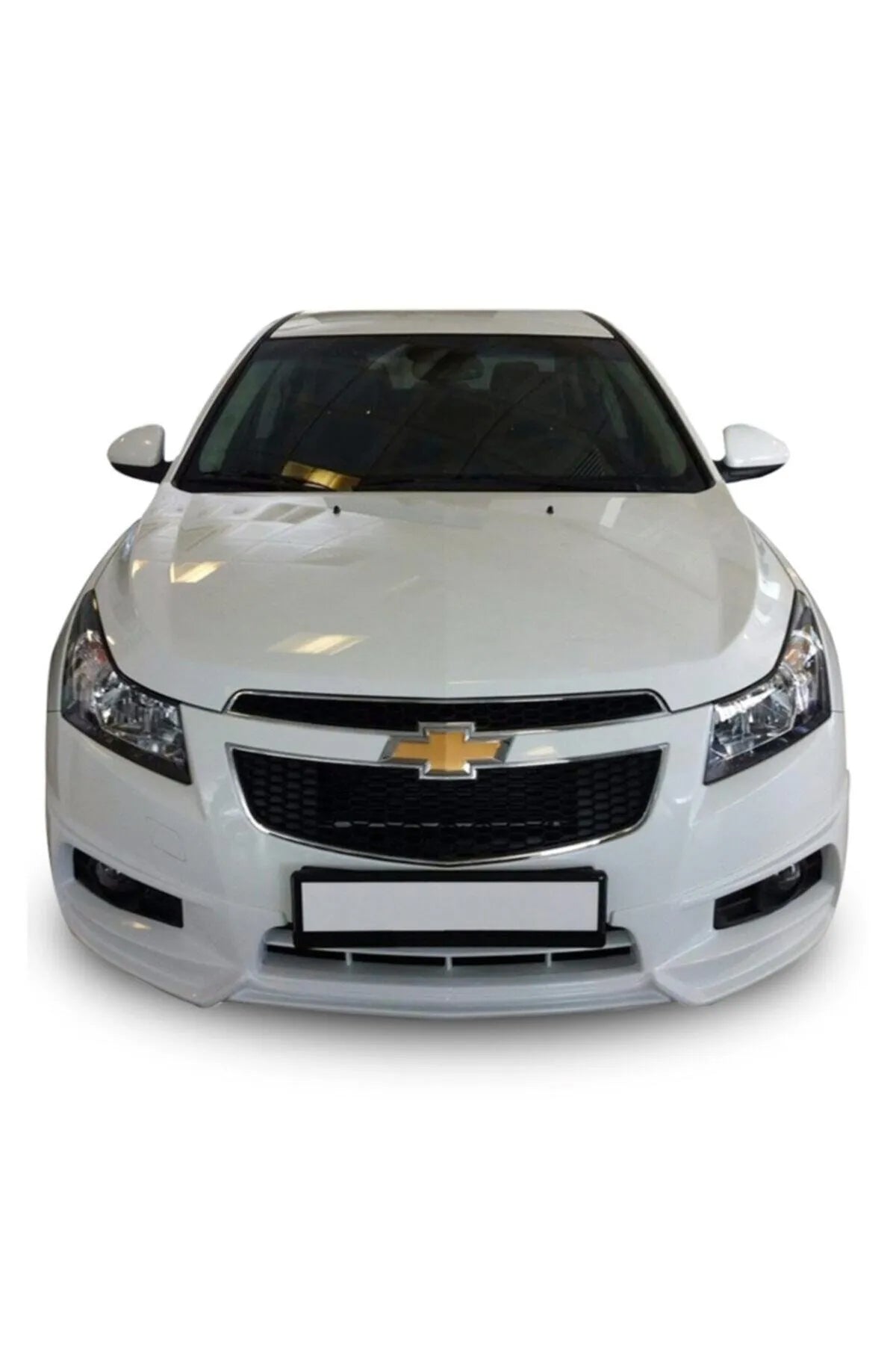 Chevrolet Cruze Uyumlu Ön Ek Karlık Mat Siyah Plastik 2009-2013 Makyajsız Kasa 3